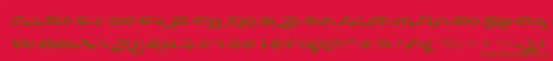 Шрифт Crapg – коричневые шрифты на красном фоне