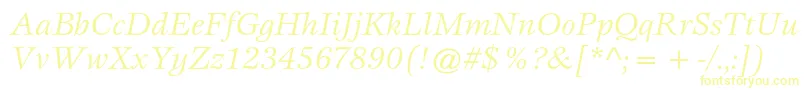 EspritstdBookitalic Font – Yellow Fonts