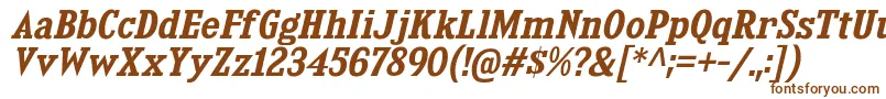 KingsbridgeSbIt Font – Brown Fonts on White Background