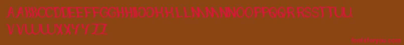 Together Font – Red Fonts on Brown Background