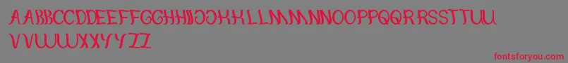 Together Font – Red Fonts on Gray Background