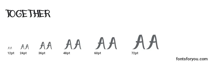 Together Font Sizes
