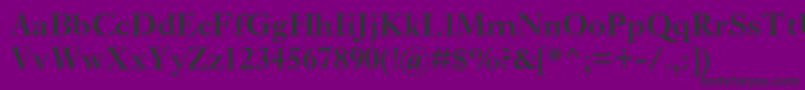 EhrhardtmtstdSemibold-fontti – mustat fontit violetilla taustalla