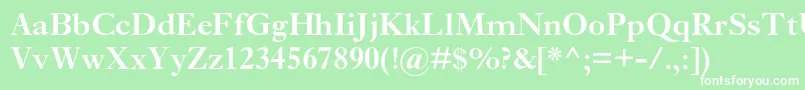 EhrhardtmtstdSemibold Font – White Fonts on Green Background