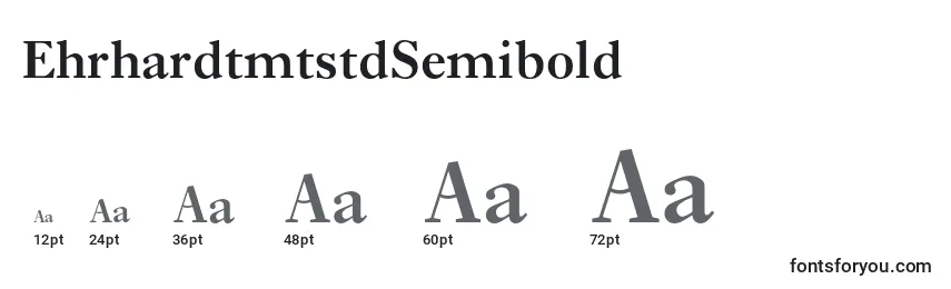 Размеры шрифта EhrhardtmtstdSemibold