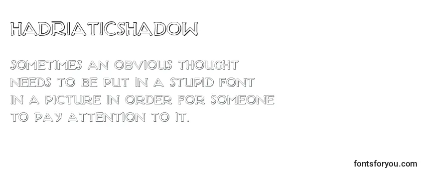 HadriaticShadow-fontti