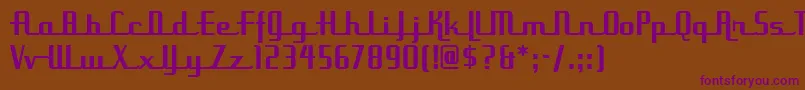 Uppean Font – Purple Fonts on Brown Background