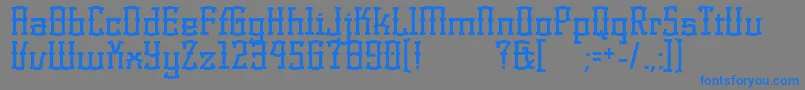 KorneuburgdisplayDisplay Font – Blue Fonts on Gray Background