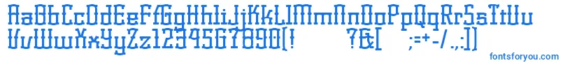 KorneuburgdisplayDisplay Font – Blue Fonts on White Background