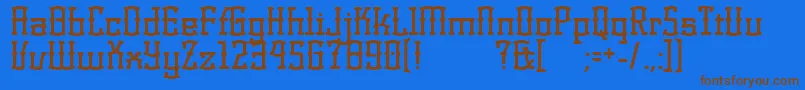 KorneuburgdisplayDisplay Font – Brown Fonts on Blue Background