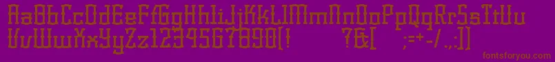 KorneuburgdisplayDisplay Font – Brown Fonts on Purple Background