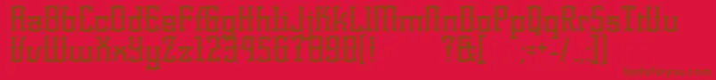 KorneuburgdisplayDisplay Font – Brown Fonts on Red Background