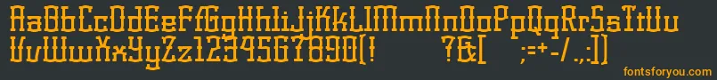 KorneuburgdisplayDisplay Font – Orange Fonts on Black Background