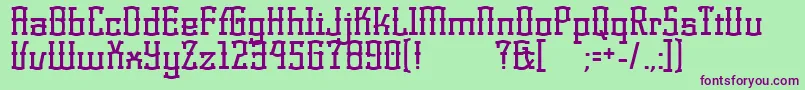 KorneuburgdisplayDisplay Font – Purple Fonts on Green Background