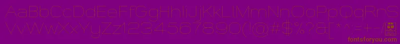 WidolteThinDemo Font – Brown Fonts on Purple Background