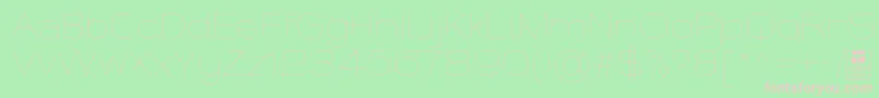 WidolteThinDemo Font – Pink Fonts on Green Background