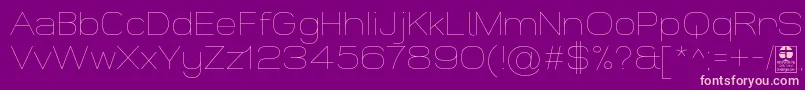 WidolteThinDemo Font – Pink Fonts on Purple Background