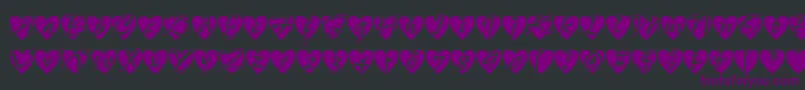 Allheart Font – Purple Fonts on Black Background