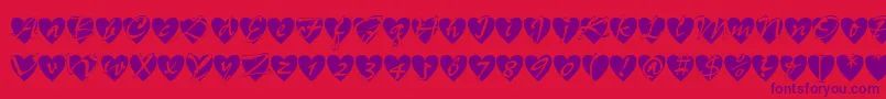 Lisätietoja Allheart-fontista Allheart-fontti – violetit fontit punaisella taustalla
