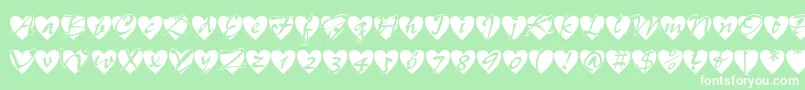 More about Allheart Font Allheart Font – White Fonts on Green Background