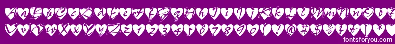 fuente Allheart – Fuentes Blancas Sobre Fondo Morado