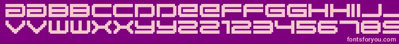 Bmgaia Font – Pink Fonts on Purple Background