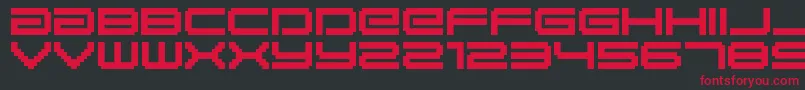 Bmgaia Font – Red Fonts on Black Background