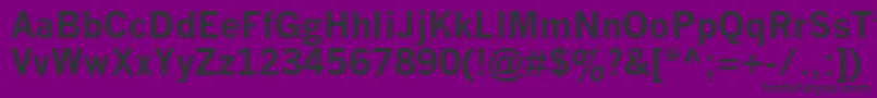 NewsGothicMtBold Font – Black Fonts on Purple Background