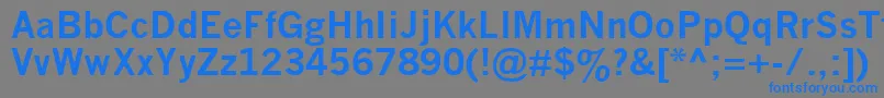 NewsGothicMtBold Font – Blue Fonts on Gray Background