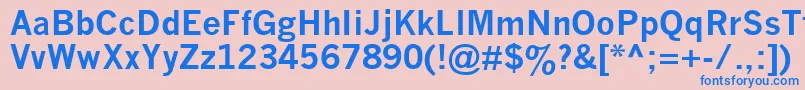 NewsGothicMtBold Font – Blue Fonts on Pink Background