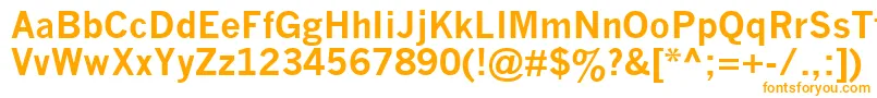 NewsGothicMtBold Font – Orange Fonts on White Background