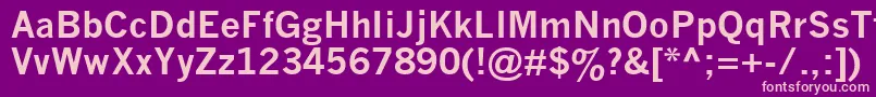 NewsGothicMtBold Font – Pink Fonts on Purple Background