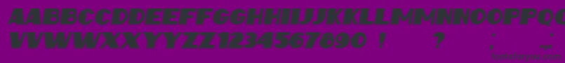 IntransitiveItalic Font – Black Fonts on Purple Background