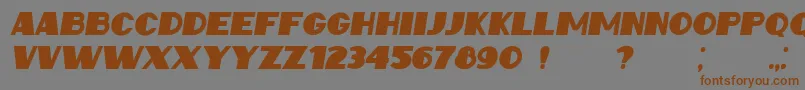 IntransitiveItalic Font – Brown Fonts on Gray Background