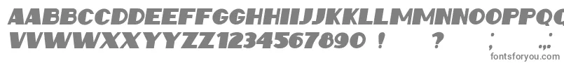 IntransitiveItalic Font – Gray Fonts on White Background