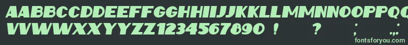IntransitiveItalic Font – Green Fonts on Black Background