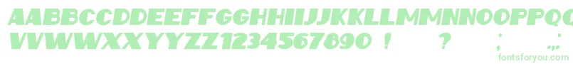 IntransitiveItalic Font – Green Fonts on White Background