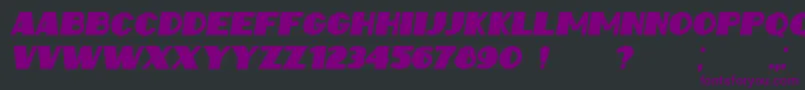 IntransitiveItalic Font – Purple Fonts on Black Background