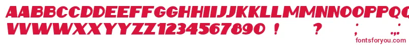 IntransitiveItalic Font – Red Fonts on White Background