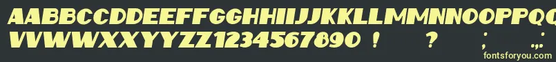 IntransitiveItalic Font – Yellow Fonts on Black Background