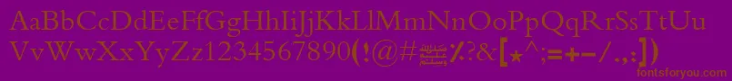 En savoir plus sur la police Advertisingbold Police Advertisingbold – polices brunes sur fond violet
