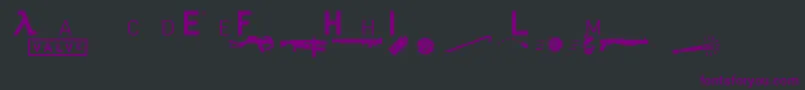 Hl2mp Font – Purple Fonts on Black Background