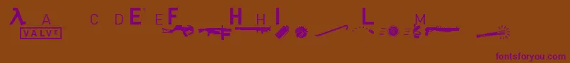 More about Hl2mp Font Hl2mp Font – Purple Fonts on Brown Background