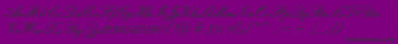 Weitere Informationen zur Embassyn-Schriftart Embassyn-Schriftart – Schwarze Schriften auf violettem Hintergrund