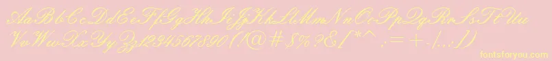fuente Embassyn – Fuentes Amarillas Sobre Fondo Rosa