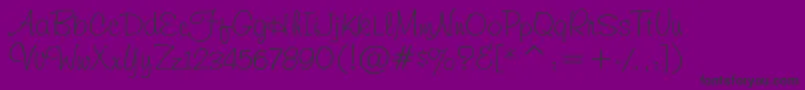 Freehand591 Font – Black Fonts on Purple Background