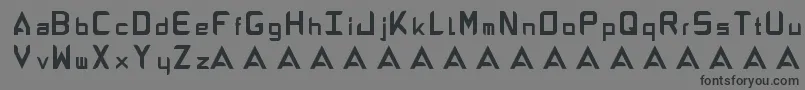 AbandonAlphabeta Font – Black Fonts on Gray Background