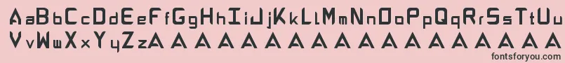 AbandonAlphabeta Font – Black Fonts on Pink Background