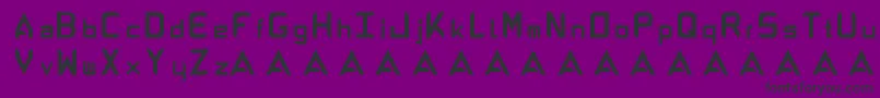 AbandonAlphabeta Font – Black Fonts on Purple Background