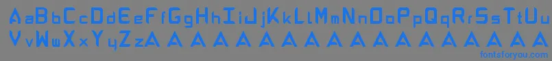 Więcej informacji o czcionce AbandonAlphabeta Czcionka AbandonAlphabeta – niebieskie czcionki na szarym tle